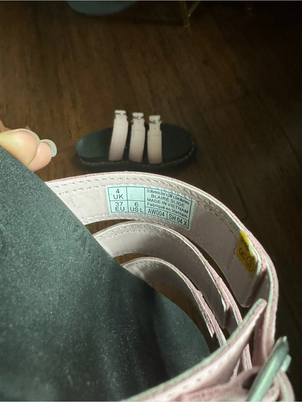 Dr. Martens Pink Triple-Strap Platform Sandals